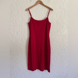 Express RARE Vintage Y2K Red Bodycon Stretch Dress 11/12